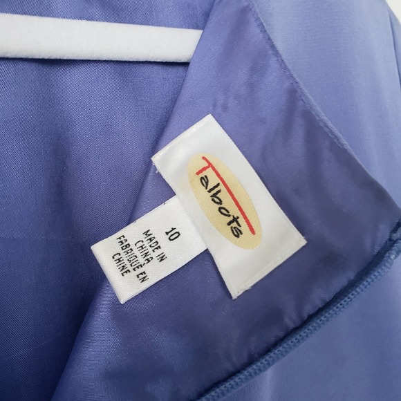 Vintage Talbots Silk Sheath Dress Lavender Size 10 - Picture 3 of 8